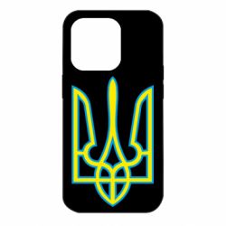 Чохол для iPhone 14 Pro Герб України (двокольоровий) - PrintSalon