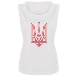 Женская майка Герб України (полий) - PrintSalon