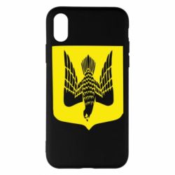 Чехол для iPhone X/Xs Герб України сокіл - PrintSalon
