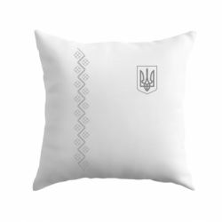 Подушка Герб України та візерунок-PrintSalon Подушка Герб України та візерунок