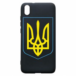 Чехол для Xiaomi Redmi 7A Герб України з рамкою - PrintSalon