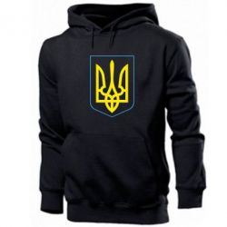Мужское худи Герб України з рамкою - PrintSalon