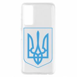 Чехол для Huawei P Smart 2021 Герб України з рамкою - PrintSalon