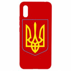 Чехол для Xiaomi Redmi 9a Герб України з рамкою - PrintSalon