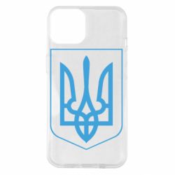 Чехол для iPhone 14 Герб України з рамкою - PrintSalon