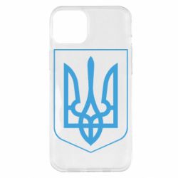 Чехол для iPhone 14 Plus Герб України з рамкою - PrintSalon