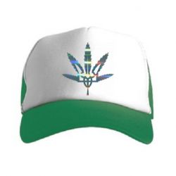 Кепка-тракер Герб України Каннабис Голограма - PrintSalon