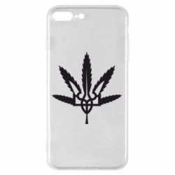 Чохол для iPhone 8 Plus Герб України Канабіс - PrintSalon