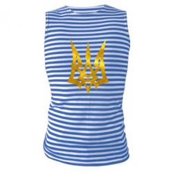Майка-тельняшка Герб Украины новый Голограмма - PrintSalon