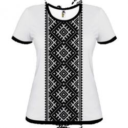 Жіноча 3D футболка Герб України орнамент - PrintSalon