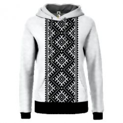 Жіноче 3D худі Герб України орнамент