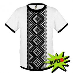 Дитяча 3D футболка Герб України орнамент - PrintSalon