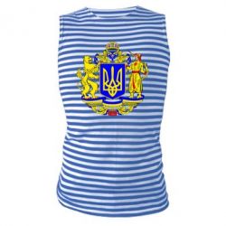 Майка-тельняшка Герб Украины полноцветный