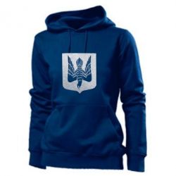 Женское худи Герб Украины сокол Голограмма