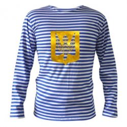 Тельняшка с длинным рукавом Герб Украины сокол Голограмма - PrintSalon