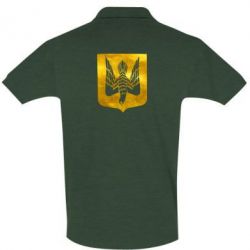 Мужское поло Герб Украины сокол Голограмма