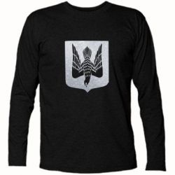 Футболка с длинным рукавом Герб Украины сокол Голограмма - PrintSalon