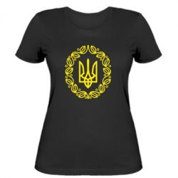Женская футболка Герб Украины - PrintSalon