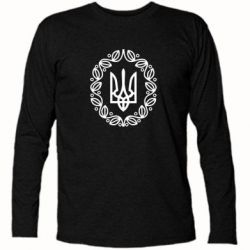 Футболка с длинным рукавом Герб Украины - PrintSalon