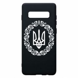 Чехол для Samsung S10+ Герб Украины - PrintSalon