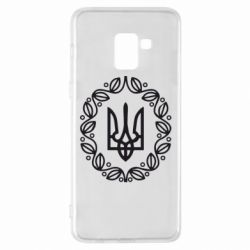 Чехол для Samsung A8+ 2018 Герб Украины - PrintSalon