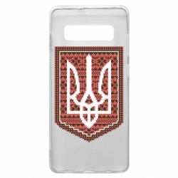 Чохол для Samsung S10+ Герб вишиванка - PrintSalon