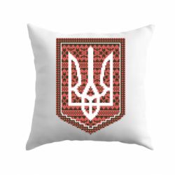 Подушка Герб вишиванка-PrintSalon Подушка Герб вишиванка