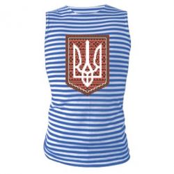 Майка-тільняшка Герб вишиванка - PrintSalon