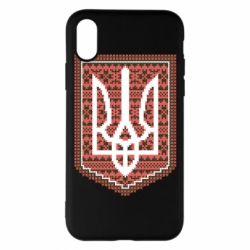 Чохол для iPhone X/Xs Герб вишиванка - PrintSalon