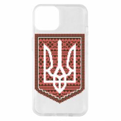 Чехол для iPhone 14 Герб вышиванка-PrintSalon Чехол для iPhone 14 Герб вышиванка