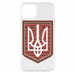 Чехол для iPhone 14 Plus Герб вышиванка