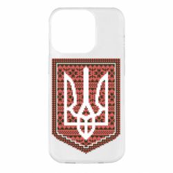 Чохол для iPhone 14 Pro Герб вишиванка