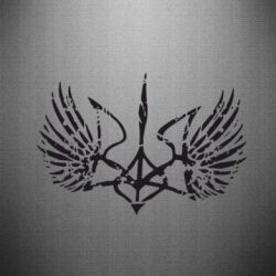 Наклейка Герб з крилами