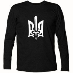 Футболка с длинным рукавом Герб з мечем - PrintSalon