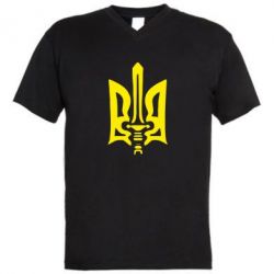 Чоловіча футболка з V-подібним вирізом Герб з мечем