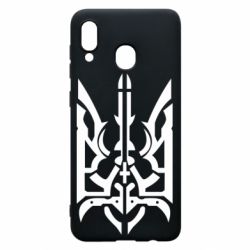 Чохол для Samsung A30 Герб з металевих частин - PrintSalon