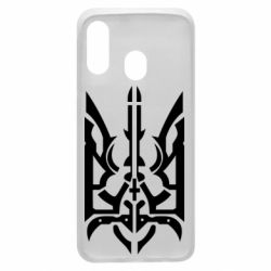 Чохол для Samsung A40 Герб з металевих частин - PrintSalon