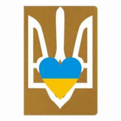 Блокнот с принто Герб з серцем - PrintSalon