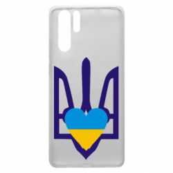 Чехол для Huawei P30 Pro Герб з серцем - PrintSalon