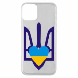 Чехол для iPhone 11 Герб з серцем - PrintSalon