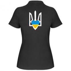 Женское поло Герб з серцем - PrintSalon
