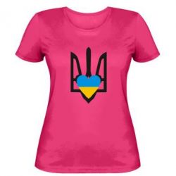 Женская футболка Герб з серцем - PrintSalon