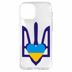 Чехол для iPhone 12 mini Герб з серцем - PrintSalon