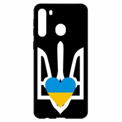 Чехол для Samsung A21 Герб з серцем - PrintSalon