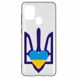 Чехол для Samsung A21s Герб з серцем - PrintSalon