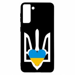 Чехол для Samsung S21 Ultra Герб з серцем - PrintSalon