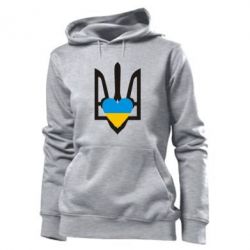 Женское худи Герб з серцем - PrintSalon