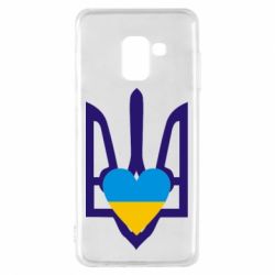 Чехол для Samsung A8 2018 Герб з серцем - PrintSalon