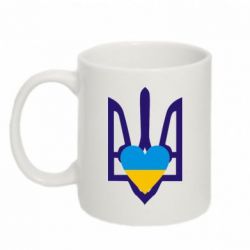 Чашка 320ml Герб з серцем - PrintSalon