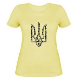 Жіноча футболка Герб з візерунками - PrintSalon